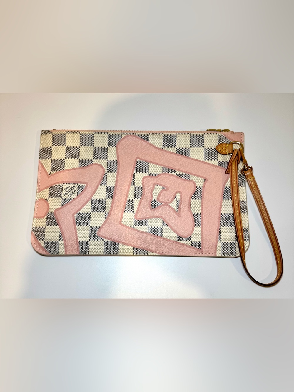 Louis Vuitton Limited Edition Damier Azur Tahitienne Large Neverfull Pochette